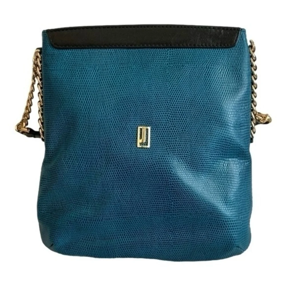 Jafferjees Turquoise Black Snake Skin Shoulder Crossbody Bag 10